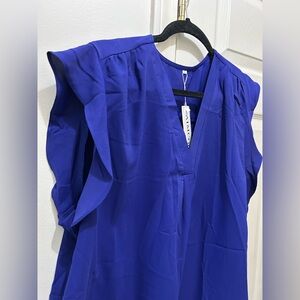 Elegant royal Blue Women's Top